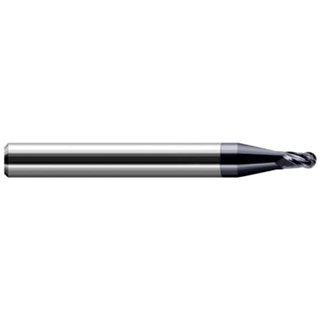 HARVEY TOOL Miniature End Mill - Ball - Stub & Standard, 0.0070", Number of Flutes: 4 24607-C3